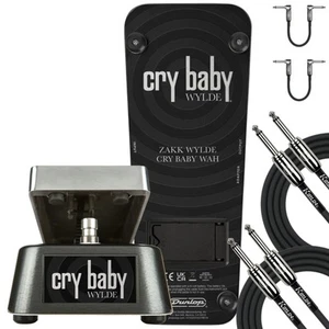 Zakk Wylde Wah Pedal- Cry Baby & Zakk WA45 Stomp into Killer Expression W/Cables - Picture 1 of 10
