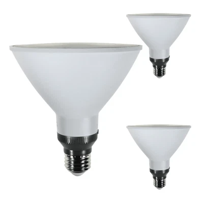 Diodesy PAR38 LED Flood Light 15W E26 CCT Selectable 120V 1200LM Dim White 3Pk - Image 1 of 4