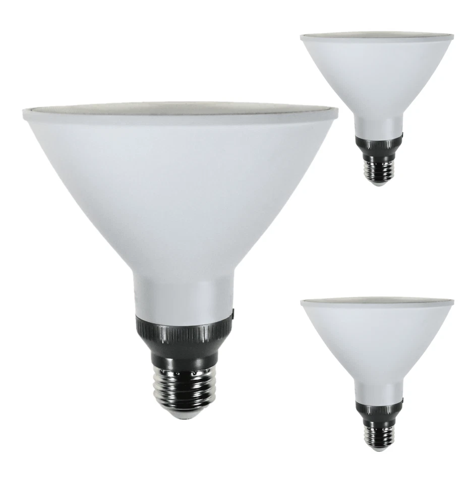 Diodesy PAR38 LED Flood Light 15W E26 CCT Selectable 120V 1200LM Dim White 3Pk - Image 1 of 4