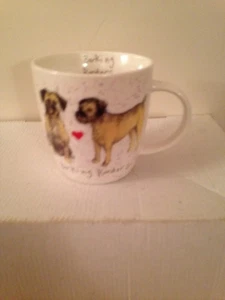 Queens Alex Clark "Delightful Dogs Barking Borders "  Fine China Mug Used Ex Con - Picture 1 of 9