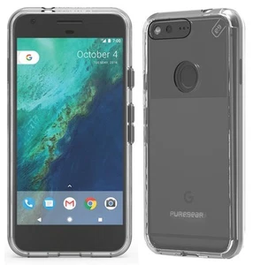 PUREGEAR CLEAR SLIM SHELL PRO CASE HARD TRANSPARENT COVER FOR GOOGLE PIXEL - Picture 1 of 5