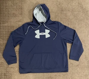 Sudadera con Capucha Under Armour Para Hombre 3XL Azul Pullover Manga Larga Equipo Frío - Imagen 1 de 8
