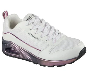 Woman Skechers Uno-Sparkle Lite Sneaker Shoe 177855 Color White/Multi Brand New - Picture 1 of 6