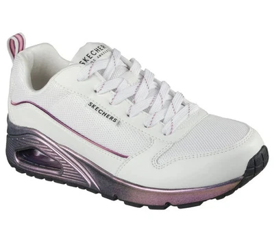 Woman Skechers Uno-Sparkle Lite Sneaker Shoe 177855 White/Multi Brand New - Image 1 of 4