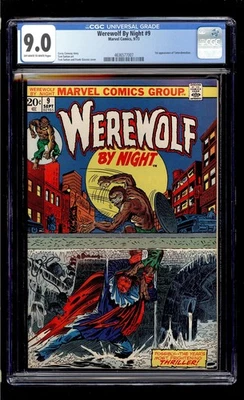 Werewolf By Night #9 1973 CGC 9.0 VF/NM OW/W High Definition Scans** - Image 1 of 2