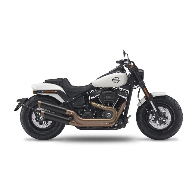 Kesstech Fusion Short Slip-On Schwarz, Schrägstrich Down Modelle Softail M8 Da - Bild 1 von 1