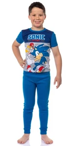 Sonic The Hedgehog Let's Roll Video Game Kids Cotton Pajama Set (4) - Picture 1 of 4