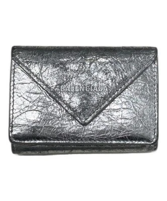 BALENCIAGA 纸迷你钱包银色 391446 — 第 1/4 张图片