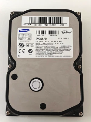 Samsung SpinPoint SV0682D 6.8GB, 512KB Cache, IDE 3.5`` , ATA 66 - Image 1 of 4