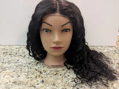 West Kiss Women's 20" Hair Wig 250% Density Curly Black - Image 1 of 4