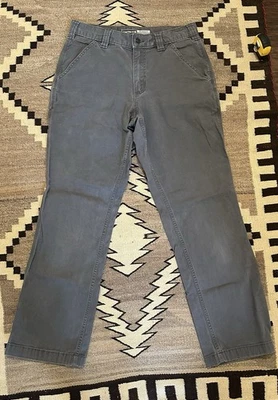 Carhartt Rugged Flex Relaxed Fit Canvas Work Pant 30x30 Gray - Image 1 of 4
