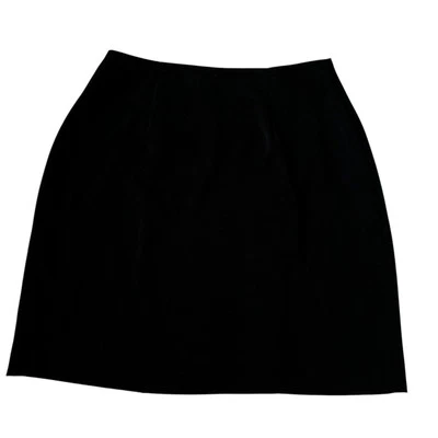 Falda envolvente Geoffrey Beene negra línea A para mujer talla 8 | 63-20 Foto 1 de 4