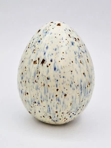 HUEVO PICADO PORCELANA VICTORIANA MOTEADO SIGLO XIX - Imagen 1 de 6