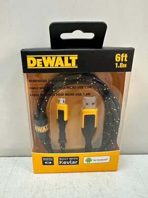 DEWALT 6 ft. Reinforced Braided Cable for Micro-USB - Image 1 of 2
