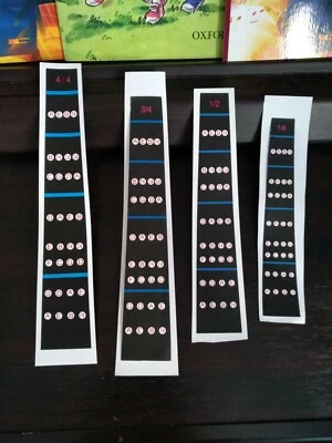Violin Fingerboard/ Finger Guide Sticker- 4/4, 3/4 Full size Three Quarter Sized - Image 1 of 3