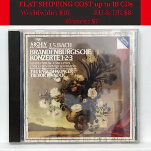 TREVOR PINNOCK ⸺ BACH 3 Brandenburg concertos ⸺ ARCHIV CD full silver NM - Picture 1 of 2