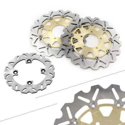 Brake Discs Rotors Steel for Kawasaki Ninja 2005-2011 ZX6R 636 & 2004-2007 ZX10R - Изображение 1 из 4