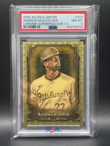2024 Allen & Ginter - Andrew McCutchen - Cromo - SUPERFRACTOR - 1/1!!!!!!!! - Imagen 1 de 2