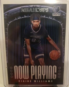 Aros de la NBA 2021-22 Ziaire Williams ahora jugando inserto GRIZZLIES - Imagen 1 de 2