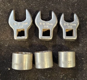 6 Piece Automotive Cooling Fan Tool Extra Short Sockets and Crows Foot Sockets - Bild 1 von 3