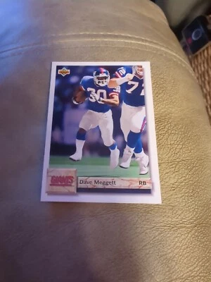 1992 Upper Deck #265 Dave Meggett New York Giants Football Card - Image 1 of 2