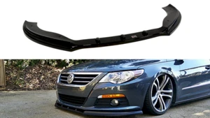 Difusor Frontal Difusor Diseño Maxton Brillo Abdominales Negros para Vw Passat Cc Prefacio - Imagen 1 de 6