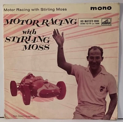 Stirling Moss Motor Racing With Stirling Moss HMV EP - Image 1 of 4