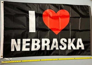 Nebraska FLAG FREE USA SHIP State Flag Dorm College Poster Beer Sign USA 3x5' - Picture 1 of 1