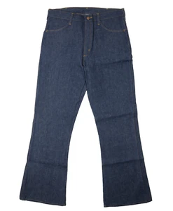 Sears The Mens Store Kings Road VTG Bell Bottoms Sz 36L (35.5X33) Blue Deadstock - Picture 1 of 8
