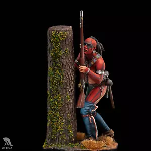 Soldado de juguete pintado Huron Warrior guerra francesa e india 54 mm preventa | arte - Imagen 1 de 5
