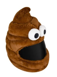 MOTORCYCLE HELMET COVER - Poop Emoji - Picture 1 of 1