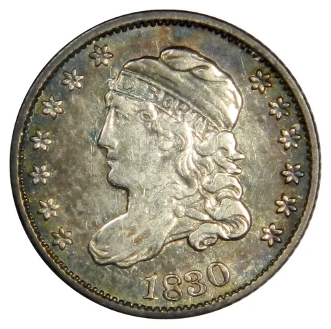 1830 BUST HALF DIME ~ NICE COLOR XF/AU ~ PRICED RIGHT! Cover