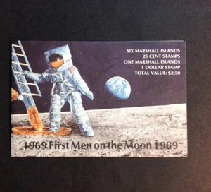 Marshall Islands 1989 Booklet 1st Moon Landing - Picture 1 of 3