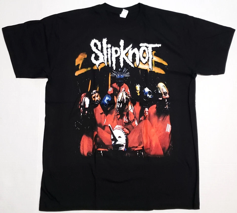 SLIPKNOT T-shirt Heavy Metal Band Tee Men's 100% Cotton Black New - Image 1 of 2