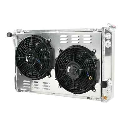 For 1982-1992 Chevy Camaro Pontiac Firebird 3 Row Aluminum Radiator+Shroud Fan - Image 1 of 4