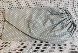Pottery Barn Kids Gray/White Mini Dot Crib Fitted Sheet, Unisex - Picture 1 of 9