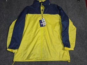 Herren Uzzi Windbreaker Jacke mit Kapuze wasserabweisend gelb & blau Gr. M, neu - Bild 1 von 14