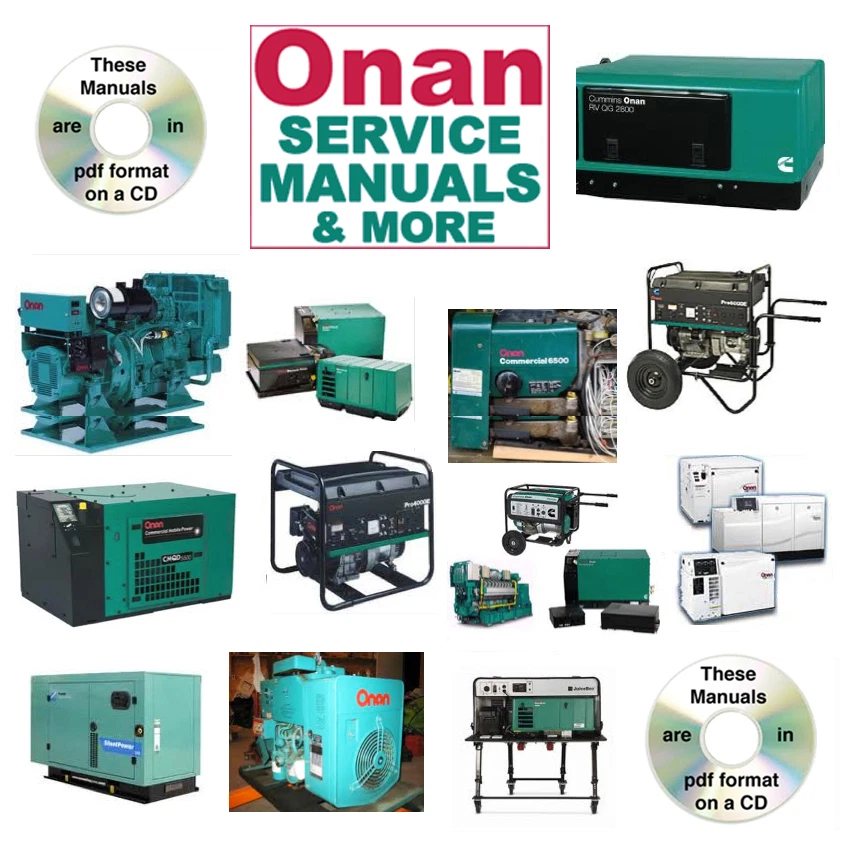 Onan BF SERVICE MANUAL & Parts Operator -34- RV MANUALS on a CD - Image 1 of 2