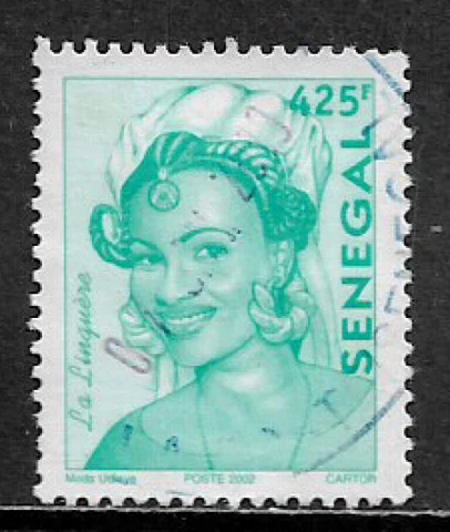 Senegal #1501 Used Stamp - Linguere - Young Lady Cover
