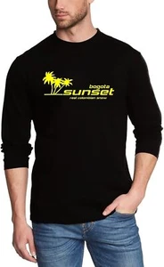 Bogota Sunset cocaine Heren sweater LONGSLEEVES - XXL black / yellow - Picture 1 of 1