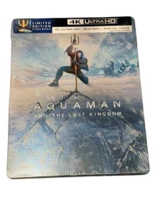 NEU DC Aquaman & The Lost Kingdom Steelbook 4K Ultra HD Blu Ray & Digital - Bild 1 von 2