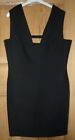 Ladies Next Premium Black Polyester Sleeveless Fitted Cocktail Dress  Size Uk 12