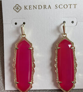 Kendra Scott Francie Pink Agate Earrings