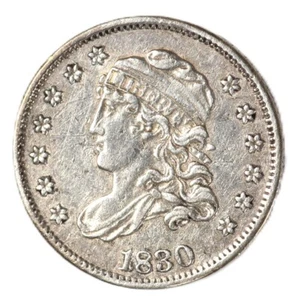 1830 Capped Bust US Silver Half Dime Early Type Coin - Picture 1 of 2