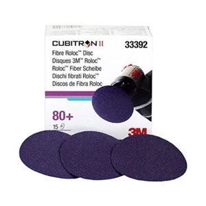 3M 33392 DISCHI ABRASIVI CUBITRON II ROLOC GRANA 80+ PEZZI 15 - Foto 1 di 1