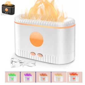 Fire Flame Aroma Diffuser Essential Oil Air Humidifier LED Aromatherapy 200ml - Picture 1 of 25