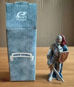 ELGATE - KNIGHT STANDING - DETAILED METAL KNIGHT WITH SWORD FIGURINE (10cm) - Picture 1 of 4