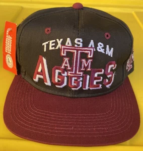 Nuevo con etiquetas De colección Años 90 Texas A&M Aggies Gorra Cardinal Youngan Arco SnapBack Sombrero Gorra - Imagen 1 de 10