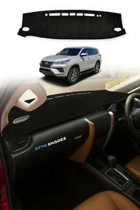 Alfombrilla de tablero antideslizante de gamuza de calidad de lujo cubierta de tablero para Toyota Fortuner 15-25 - Imagen 1 de 8