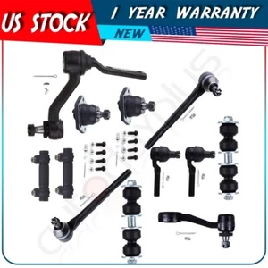 For 1995-2004 Chevrolet S10 GMC Sonoma 12Pcs Ball Joints Sway Bar Tie Rod End - Picture 1 of 11